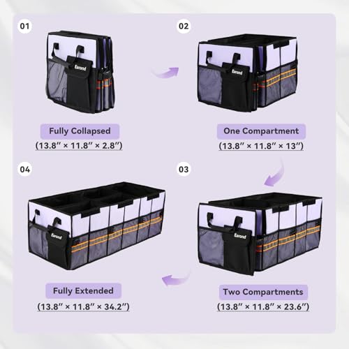 Car Trunk Organizer with Lid