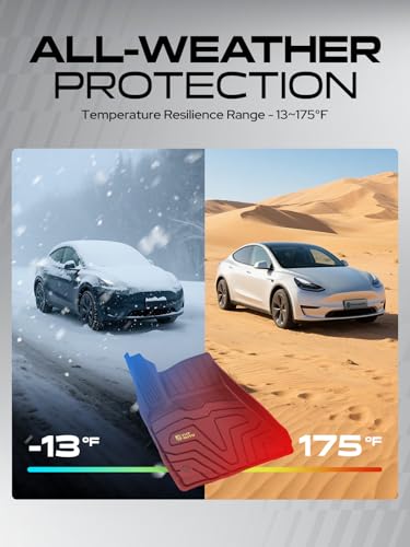 Automotive Floor Mats for Tesla Model Y 2020 (6 Count)