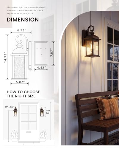 Dusk to Dawn Outdoor Wall Sconces