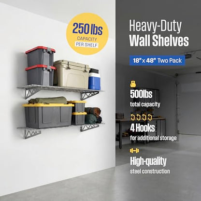 Steel Garage Wall Shelves 2 (2 Count)