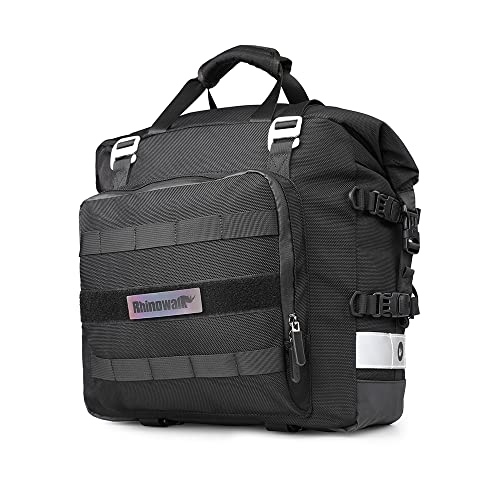 Motorcycle Saddlebag Waterproof Motor Luggage Pack Quick Release Motorbike Side Bag 20L Fits Most Adventure and Sports Bike Motorcycle Racks