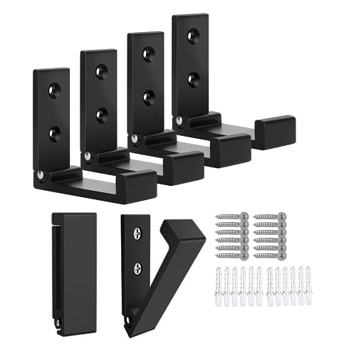 Folding Coat Hooks 6pcs Foldable Hook Wall Mounted for Hanging Coat
