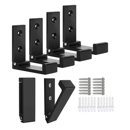 Folding Coat Hooks 6pcs Foldable Hook Wall Mounted for Hanging Coat