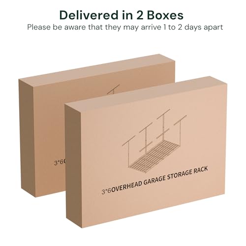 3x6 Garage Storage Overhead Rack Organization (2 Count)