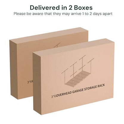 3x6 Garage Storage Overhead Rack Organization (2 Count)