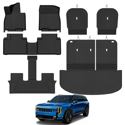 Custom Fit Floor Mats for 2027 Kia Telluride Hybrid 7 Seats