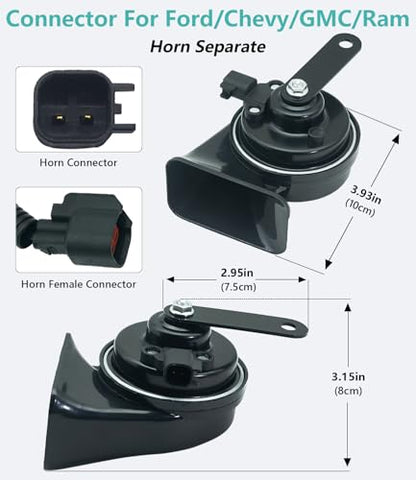126dB Dual Tone Car Horn Kit