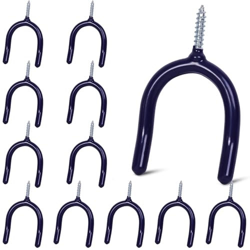 12 Pack Garage Storage System Steel U Hooks with Anti (6 Count)