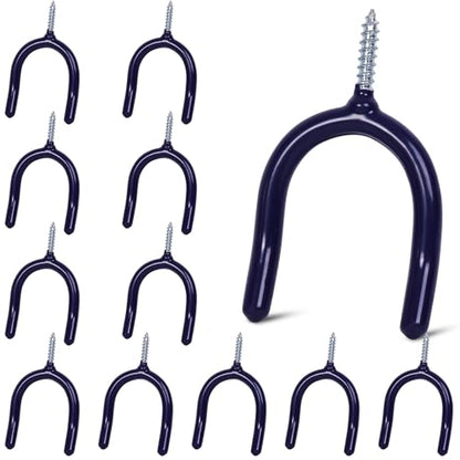 12 Pack Garage Storage System Steel U Hooks with Anti (6 Count)