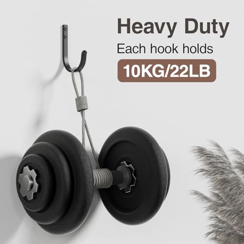 10 Pack 22LB Wall Hooks for Hanging Towel (10 Count)