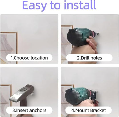 24 Pack Garage Hooks Steel Heavy Duty Garage Storage Hooks Utility Steel Wall Mount Garage Hanger&Organizer for Bikes (24 Count)