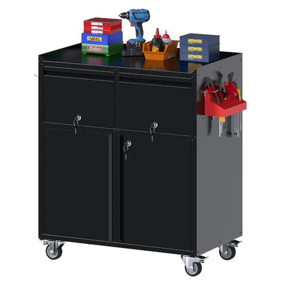 Metal Tool Cabinet with 2 Drawers