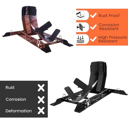 Universal Wheel Chock for Motorcycle Stand for Trailer Completely Adjustable Detachable Foldable Wheel Chock