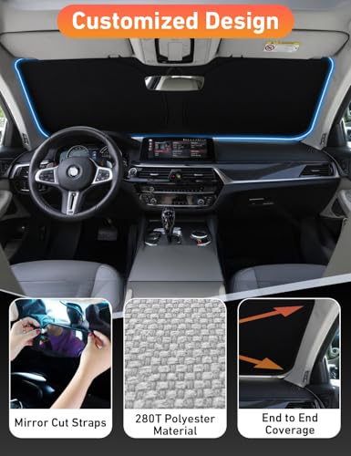 Windshield Sunshade Compatible for Genesis G90 2017