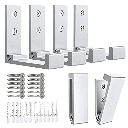 6Pcs Foldable Hooks for Hanging Coat & Bags & Hat & Key Wall Mounted Heavy Duty Aluminum Alloy Folding Coat Hooks with 12pcs Screws for Headphones Holder or Wall Hanger Hook (6 Count)