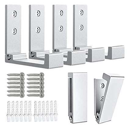 6Pcs Foldable Hooks for Hanging Coat & Bags & Hat & Key Wall Mounted Heavy Duty Aluminum Alloy Folding Coat Hooks with 12pcs Screws for Headphones Holder or Wall Hanger Hook (6 Count)
