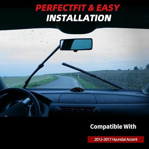 Windshield Wiper Blades Replacement for Hyundai Accent 2012