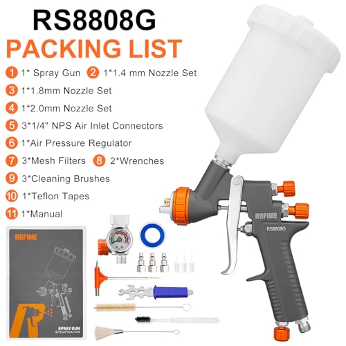 HVLP Air Spray Paint Gun Kit 1.4