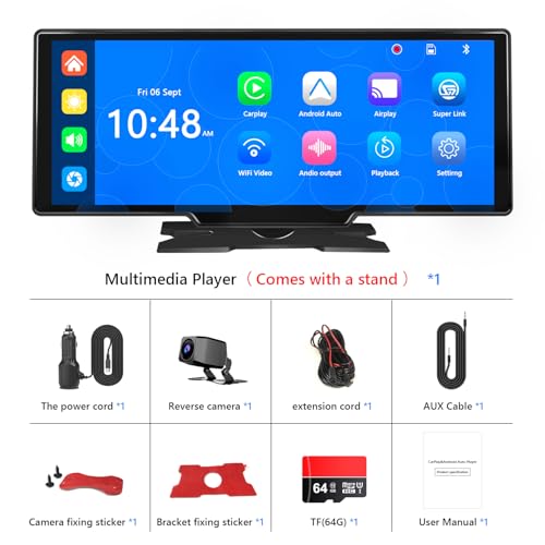 Portable Carplay Screen for Car