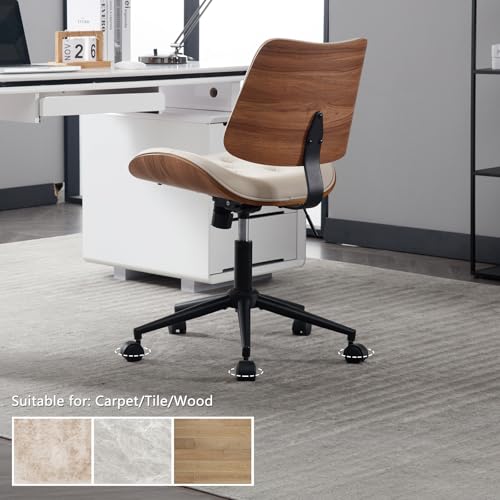 Armless Home Office Chair in Button Style