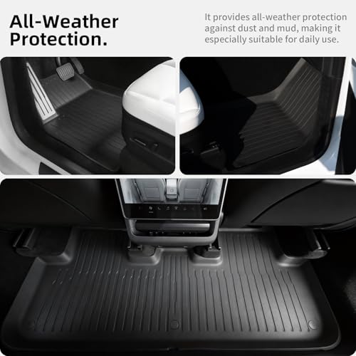 6 Pcs Floor Mats for Tesla Model Y Juniper Accessories 2025 2026 (6 Count)