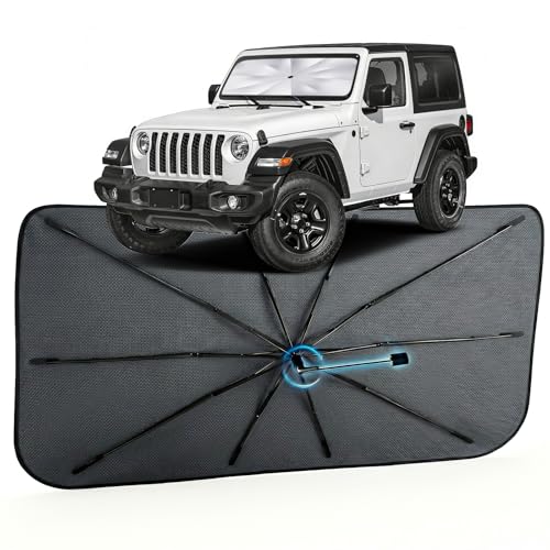 Car Windshield Sun Shade Umbrella for Jeep Wrangler 2018