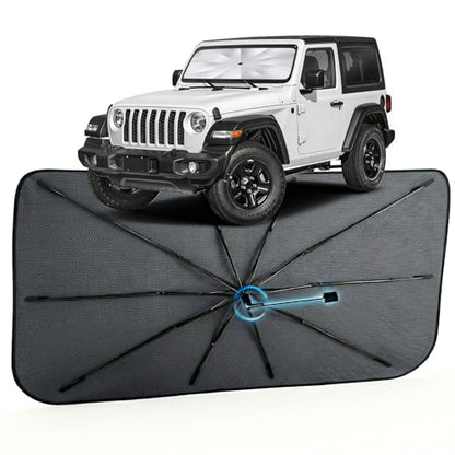 Car Windshield Sun Shade Umbrella for Jeep Wrangler 2018