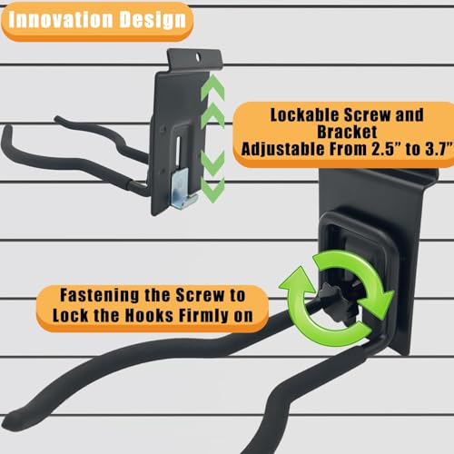 Adjustable Slatwall Hooks (4 Count)