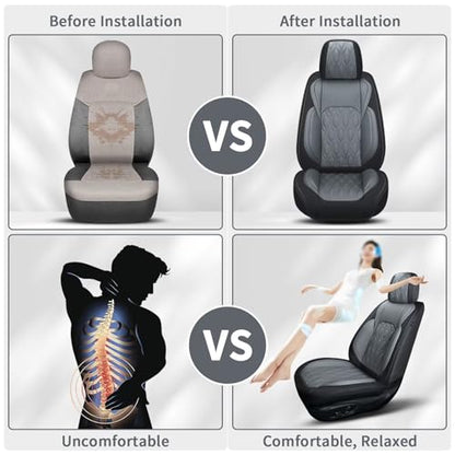 Front Waterproof Leather Seat Covers for Subaru Forester 2007