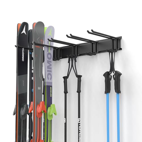 Ski Rack Wall Mounted Ski Storage Rack
