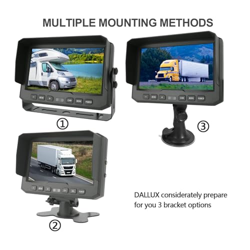 7" 1080P AHD Wired Reverse Rear View Backup Camera System