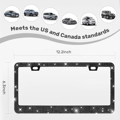 2 Pack License Plate Frames for Women