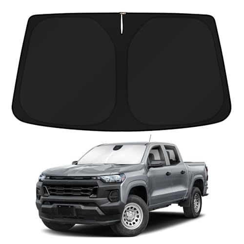 Windshield Sun Shade for Chevrolet Chevy Colorado 2023 2024 2025 2026 Accessories Custom Fit Sunshades Sun Visor Protectors Blocks UV Rays
