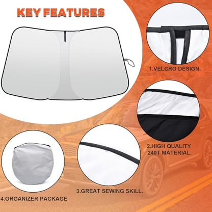 Foldable Front Windshield Sunshade fit for Kia Sportage 2023