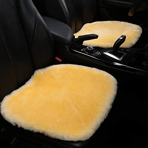 Genuine Sheepskin Car Seat Cover for Fuzzy Soft Fur Wool Cushion