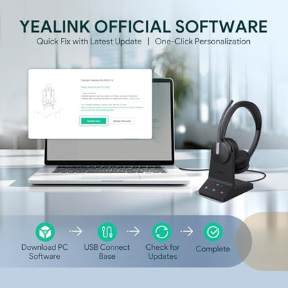 WH64 Mono DECT & Bluetooth Wireless Headset for Phone PC Mobile