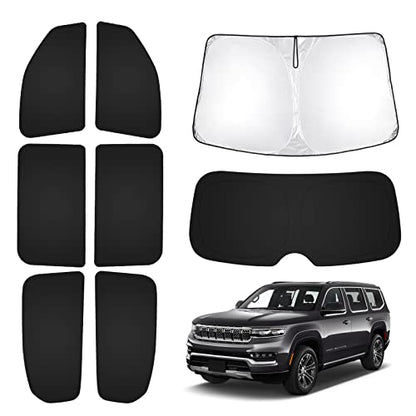 Windshield Sun Shade for Jeep Grand Wagoneer 2022 (8 Count)