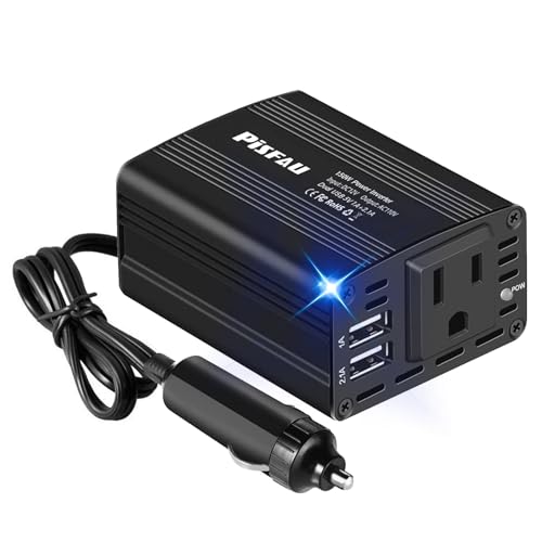 150W Power Inverters for Vehicles 12V DC to 110V AC Car Plug Adapter Outlet