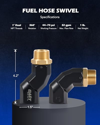 OMT 1" NPT Fuel Hose Nozzle Swivel Kit