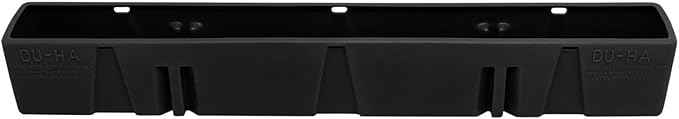 DuHa 20115 Behind-The-Seat Storage fits 2017-2026 Ford F250 F350 F450 F550 Regular Cab | Black Heavy-Duty Back Seat Organizer | Includes Dividers