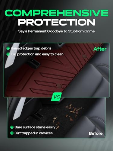 Automotive Floor Mats for Tesla Model Y 2020 (6 Count)