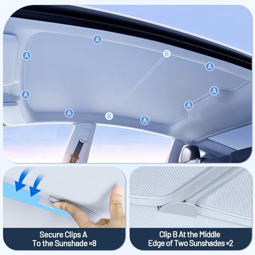 3PCS Tesla Model Y Sunshade Set for Juniper 2025