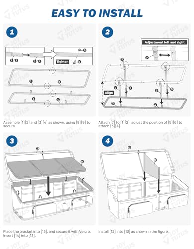 Upgrade Full Size Truck Bed Cargo Box Organizer for Pickup