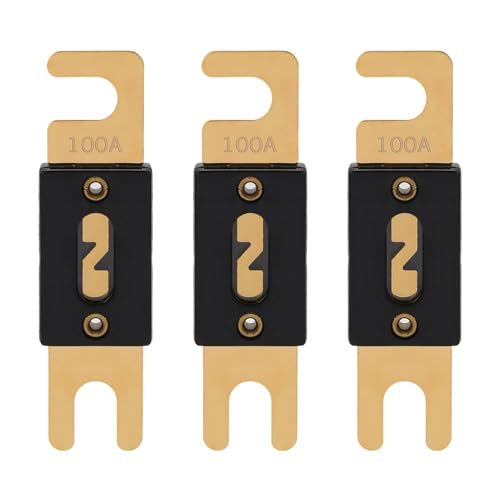 100A ANL Fuse 100 Amp Inline Blade Fuses 32V for Car Audio Inverter Automotive Stereo (3 Count)