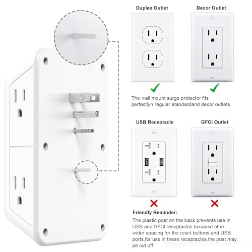 Wall Outlet Extender with Night Light