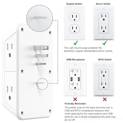 Wall Outlet Extender with Night Light