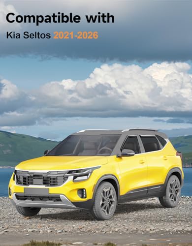 in Channel Window Visors Rain Guards for Kia Seltos 2021