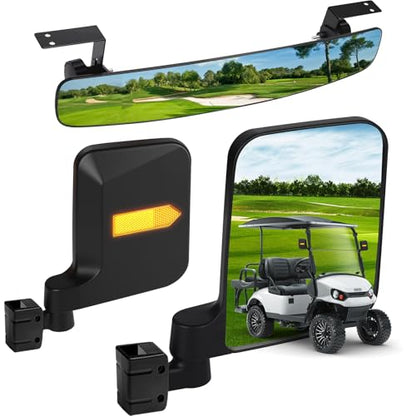Golf Cart Mirrors Kit for EZGO Club Car Yamaha
