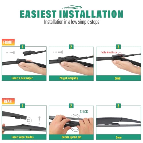 Windshield Wiper Blades Replacement for Infiniti QX60 2022
