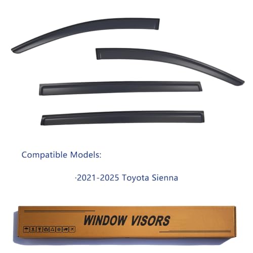 Window Visors Rain Guards Compatible with 2021 (4 Count)